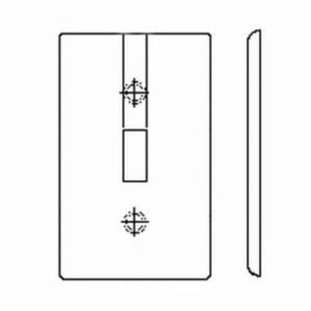 LEVITON Telephone/Cable 1 Gang Wallplate 80718-GY